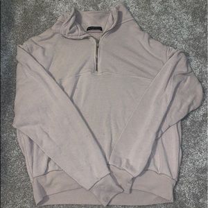 brandy melville slouchy quarter zip